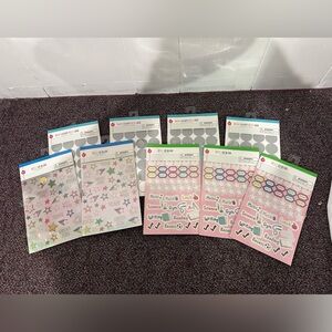 Colorful Star and Label Stickers Set